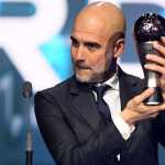 Pep Guardiola meraih penghargaan sebagai pelatih terbaik di Best FIFA Football Awards 2023