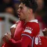 Perayaan gol Middlesbrough ke gawang Chelsea