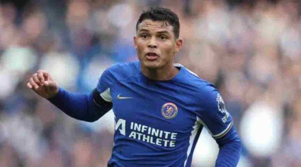 Thiago Silva saat membela Chelsea kontra Preston