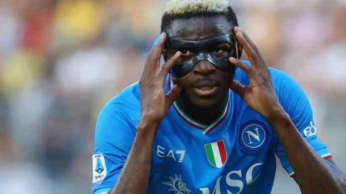 Victor Osimhen pemain Napoli yang menjjadi target utama transfer Chelsea
