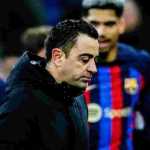 Xavi dan para pemain Barca usai sebuah pertandingan