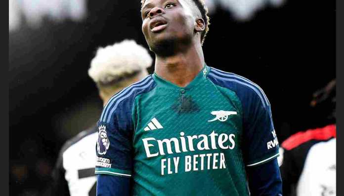 Reaksi Bukayo Saka usai kekalahan di Fulham