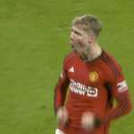 Rasmus Hojlund saat cetak gol bagi Manchester United
