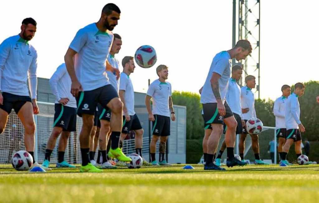 Latihan Timnas Australia Jelang Bertemu India