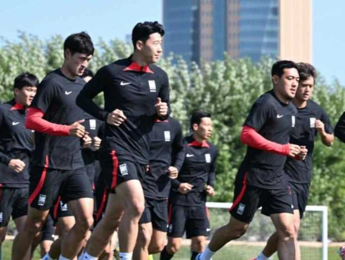 Sesi Latihan Timnas Korea Selatan Jelang Hadapi Bahrain