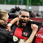 Bayer Leverkusen merayakan kemenangan atas Stuttgart di ajang DFB Pokal pada 7 Februari 2024