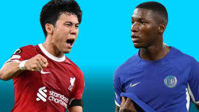 Liverpool vs Chelsea - Wataru Endo vs Moises Caicedo