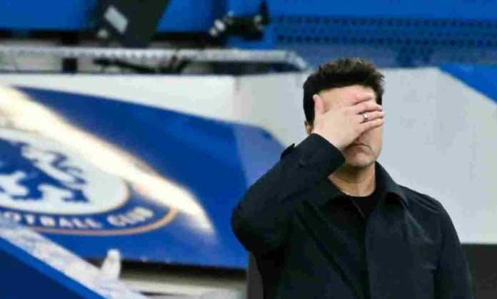 Liga Inggris - Mauricio Pochettino bereaksi usai gol Wolves pada 4 Februari 2024