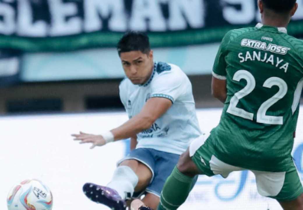 Ramiro Fergonzi Bermain Heroik di Laga PSS Sleman vs Persita