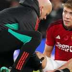 Pemain Manchester United Rasmus Hojlund cedera