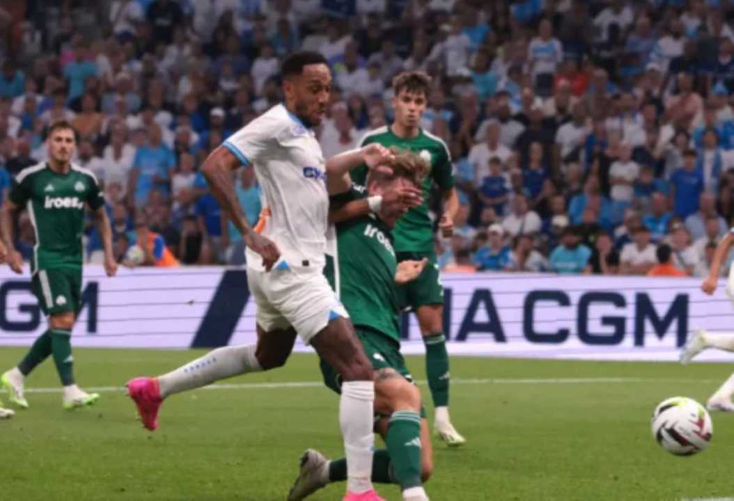 Pierre-Emerick Aubameyang di laga Marseille vs Shakhtar