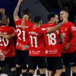 pemain Mallorca rayakan kemenangan di semifinal Copa del Rey