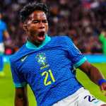 Hasil Inggris vs Brasil Skor 0-1, Gol Endrick Bungkam The Three Lions Endrick pemain Brasil yang mencetak gol kemenangan atas timnas Inggris