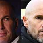Zinedine Zidane dan Erik Ten Hag pelatih Manchester United