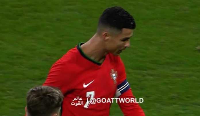 Cristiano Ronaldo saat Portugal kalah dari Slovenia