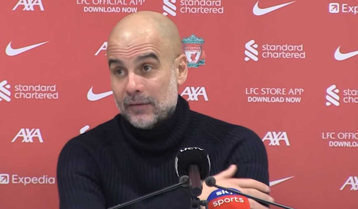 Pep Guardiola Puji Semangat Timnya Meski Alami Rintangan Sulit di Kandang Liverpool