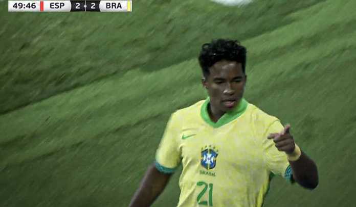 Endrick sumbang satu gol untuk timnas Brasil