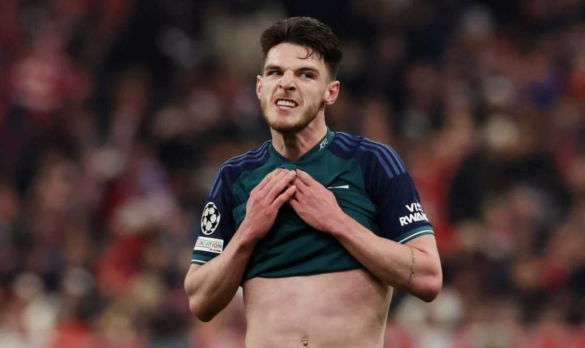 Declan Rice pemain Arsenal