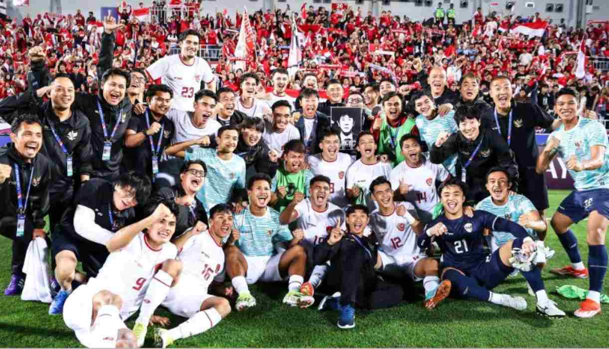 Indonesia usai lolos laga vs Korsel di perempat-final Piala Asia U23