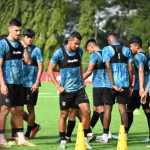 Latihan Borneo FC Jelang Hadapi Madura United