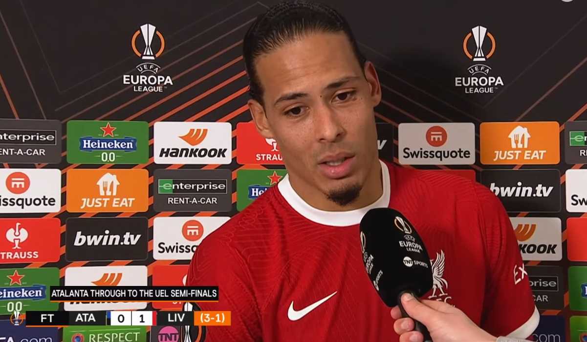 Virgil van Dijk kecewa Liverpool tersingkir