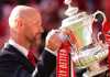 Erik Ten Hag pelatih Manchester United juara Piala FA