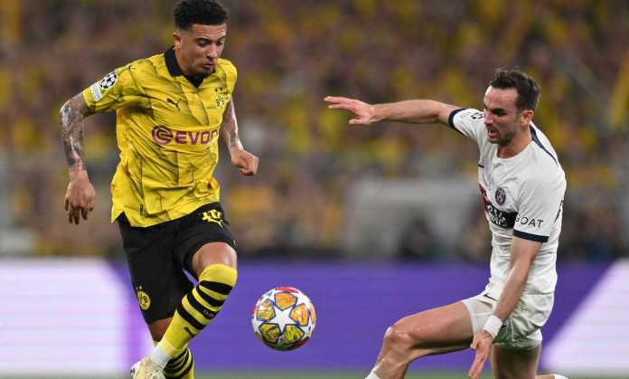 Jadon Sancho man of the match laga Borussia Dortmund vs PSG