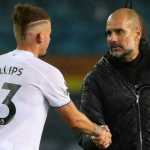 Kalvin Phillips bersama Pep Guardiola pelatih Manchester City