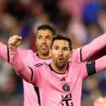 Lionel Messi dan Luis Suarez di laga Inter Miami vs NY Red Bulls