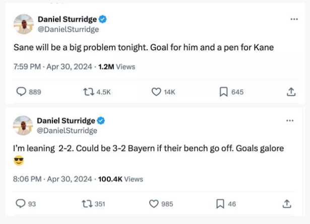 Prediksi tepat Daniel Sturridge untuk laga Bayern Munchen vs Real Madrid
