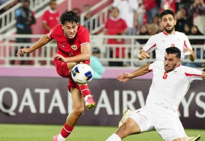 Rafael Struick di Laga Melawan Yordania di Piala Asia U23-2024