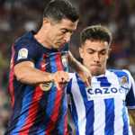 Robert Lewandowski saat Barcelona bertemu Real Sociedad beberapa waktu lalu