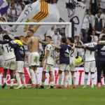 Skuad Real Madrid Saat Rayakan Kemenangan
