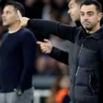 Xavi Hernandez di Laga Girona vs Barcelona