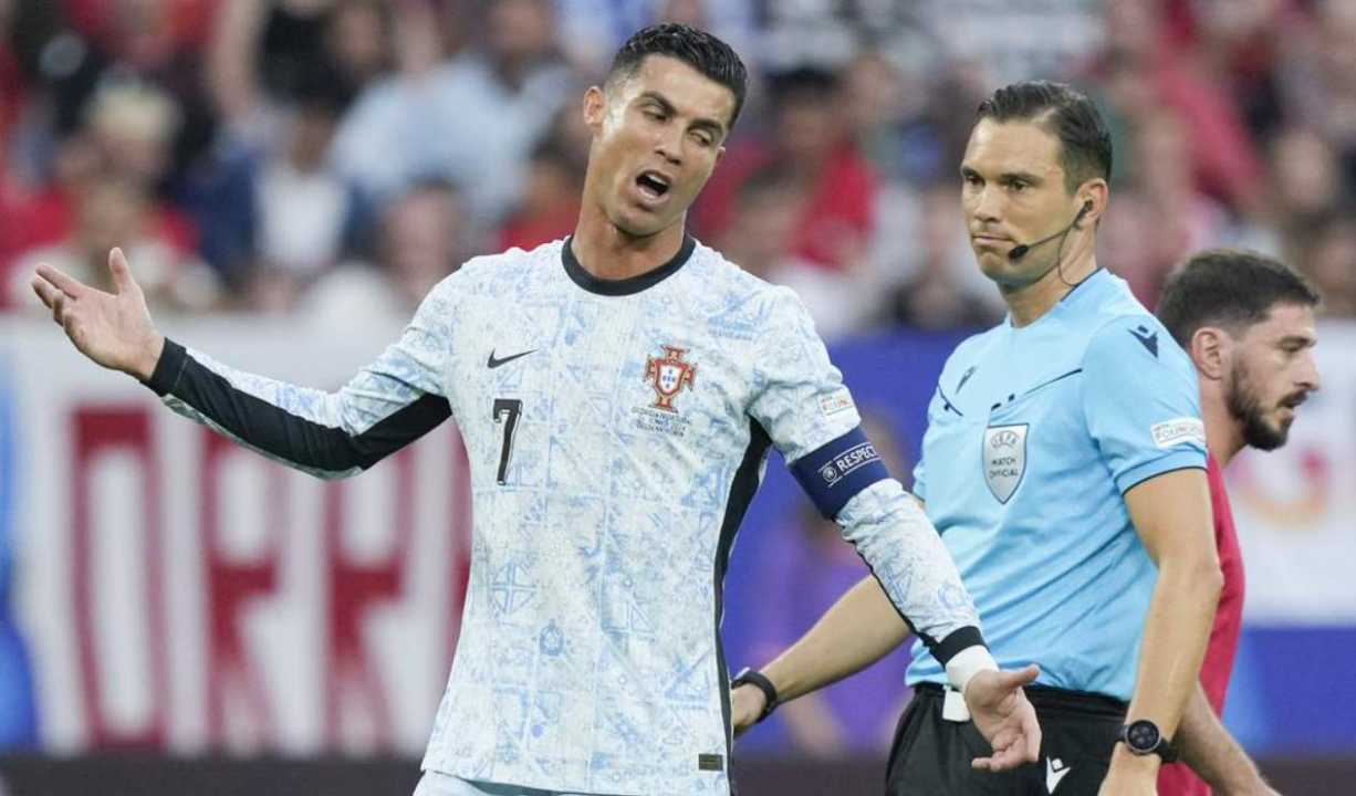 Cristiano Ronaldo di laga antara Georgia vs Portugal di Euro 2024