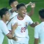Josh Holong Usai Mencetak Gol untuk Indonesia di Piala AFF U16
