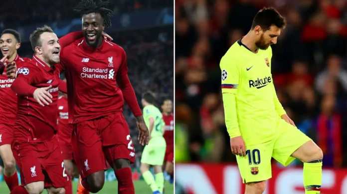 Lionel Messi di laga Liverpool vs Barcelona di Liga Champions 2019