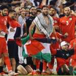 Mohammed Rashid Saat Rayakan Keberhasilan Timnas Palestina di Kualifikasi Piala Dunia