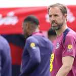 Pelatih timnas Inggris di sesi latihan jelang laga melawan Denmark