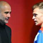 Barca Gigit Jari, Guardiola Segera Reuni Dengan Kimmich di Manchester City Pep Guardiola peltih Manchester City bersama Joshua Kimmich