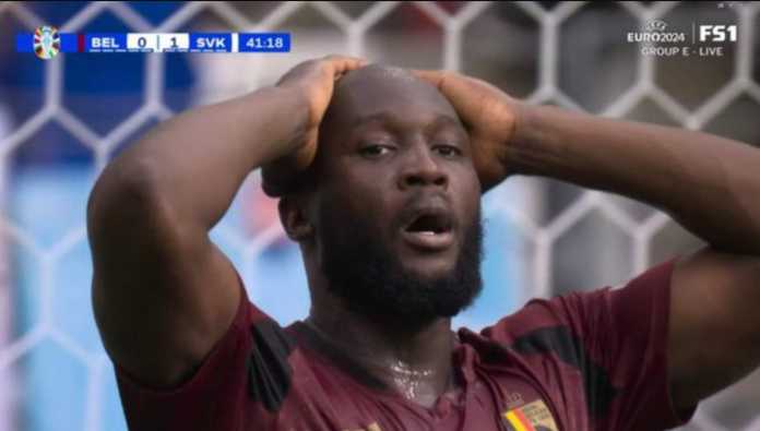 Romelu Lukaku di laga Belgia vs RUmania Euro 2024