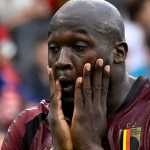 Romelu Lukaku saat gagal mencetak gol di laga antara Belgia vs Soovenia Euro 2024