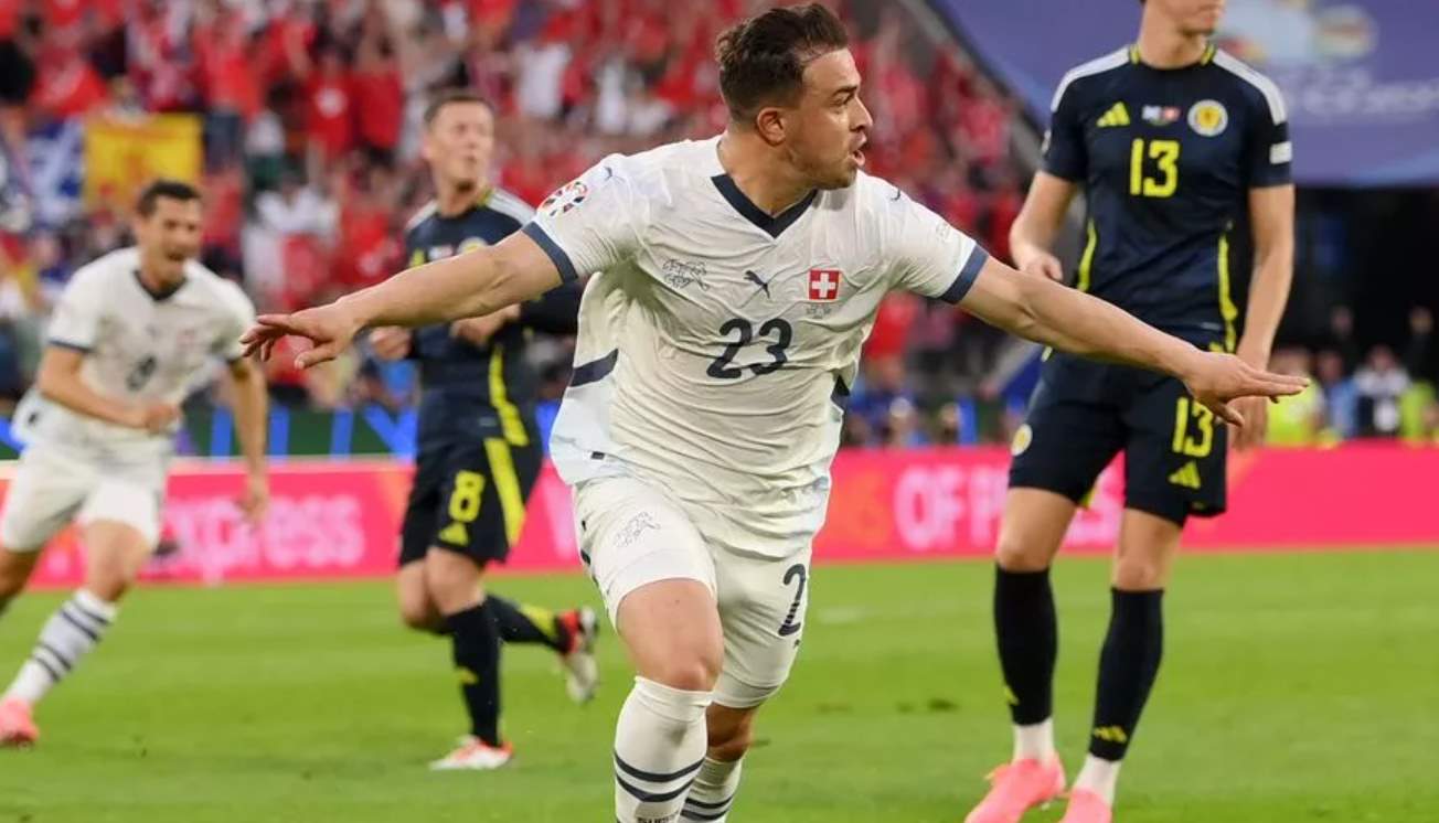 Xherdan Shaqiri tampil luar biasa menjadi pahlawan Swiss saat melawan Skotlandia di Euro 2024