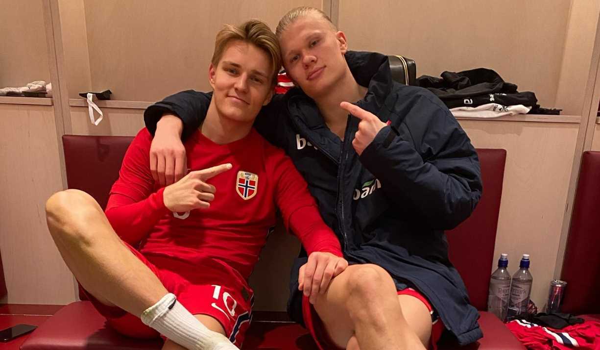 Martin Odegaard dan Erling Haaland belum pernah main di turnamen besar internasional