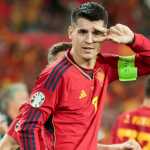Alvaro Morata pemain Atletico Madrid dan timas Spanyol