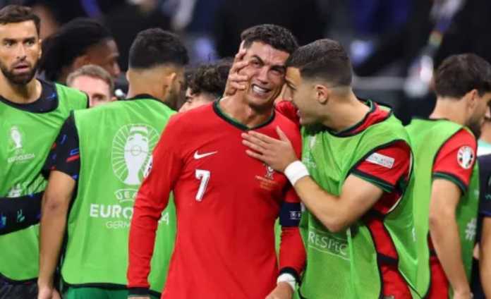 Cristiano Ronaldo menangis saat gagal penalti