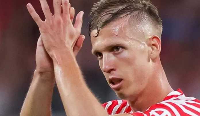 Dani Olmo pemain sepak bola RB Leipzig