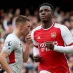 Eddie Nketiah striker Arsenal menarik minat transfer Marseille