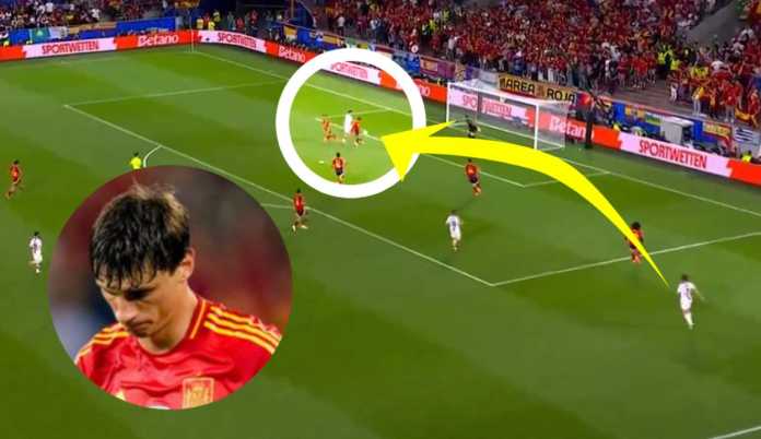 Gol Georgia ke gawang Spanyol di babak 16 besar Euro 2024