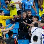 Pemain Uruguay Darwin Nunez terlibat perkelahian dengan pendukung Kolombia